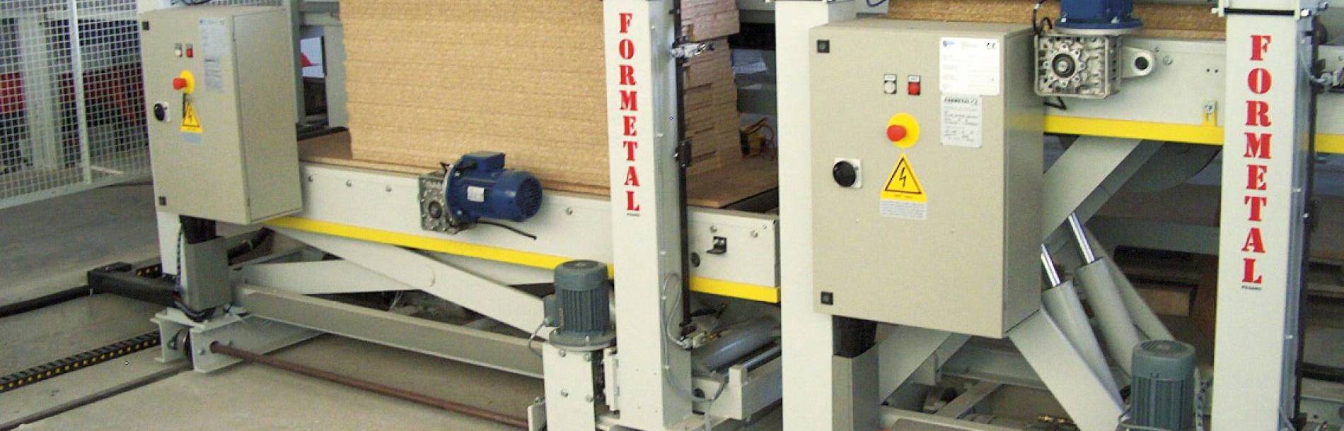 AUTOMATIC ELEVATORS FOR PANEL SAW UNLOADING